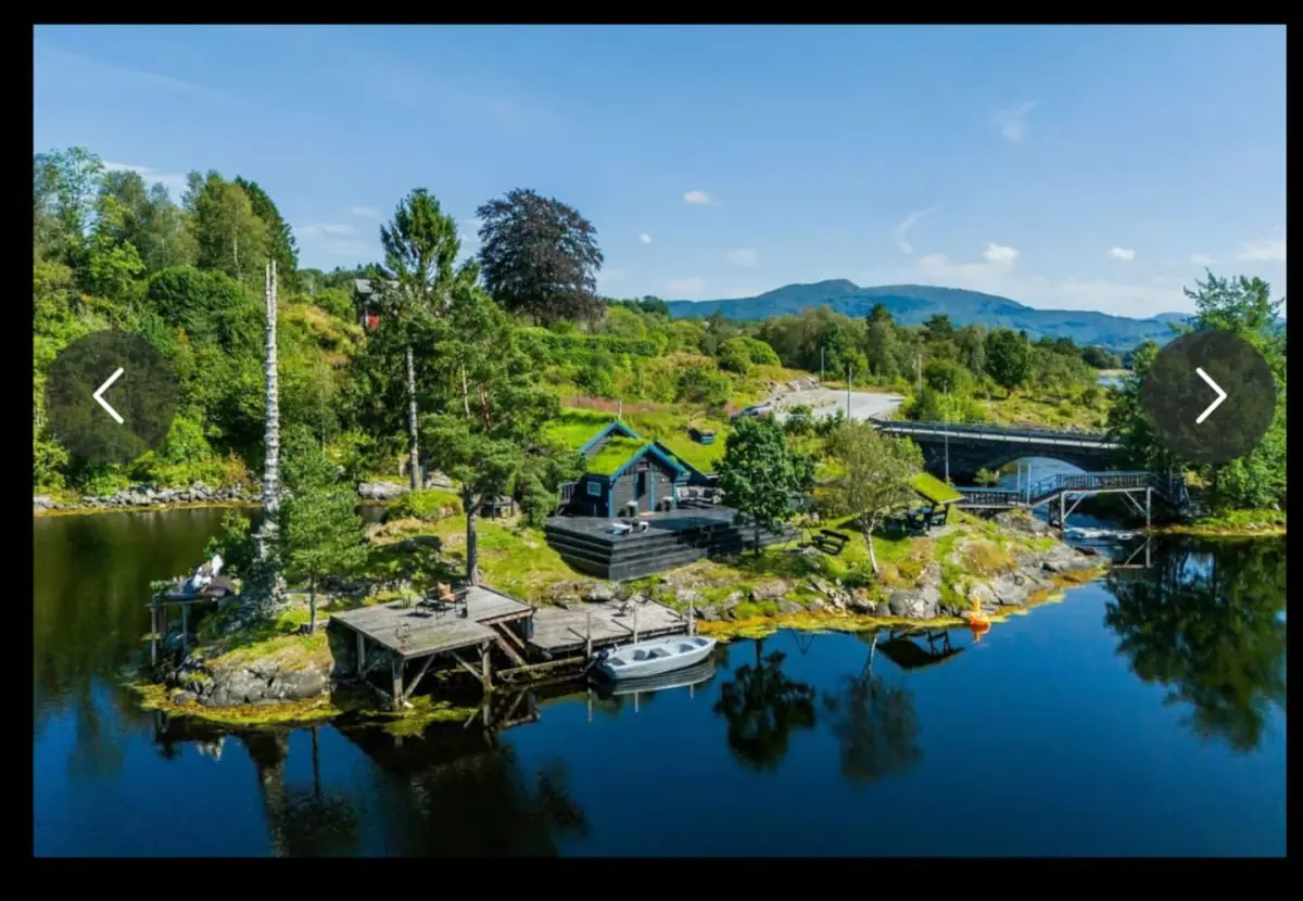 Cabin on a private island